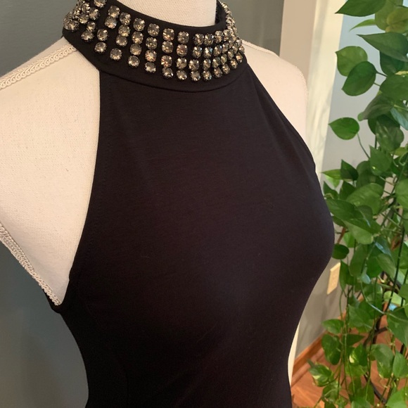 NWT! Sanctuary Black Beaded Dress~Size XS - Picture 3 of 7